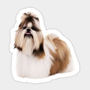 Cute Shih Tzu, Dog Lover Sticker